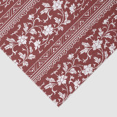 Bloemen  Chinoiserie Red Decoupage Tissuepapier (Detail)