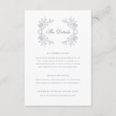  Bloemen Chinoiserie Trouwgegevens Informatiekaartje (Voorkant)