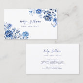 Bloemen chinoiserie visitekaartje (Voorkant / Achterkant)