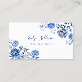 Bloemen chinoiserie visitekaartje