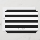 Bloemen Chique Bruids Douche Uitnodiging / Goud (Achterkant)