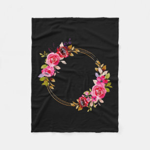 Bloemen Christelijk als mijn hart is overweldigd B Fleece Deken