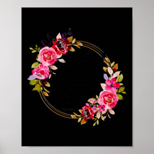 Bloemen Christelijk als mijn hart is overweldigd B Poster