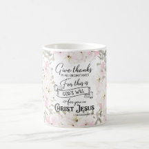 Bloemen Christelijk/Bijbel Koffie Mok