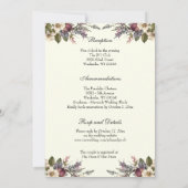 Bloemen Christelijk Cross Trouwringen Katholiek Kaart (Achterkant)