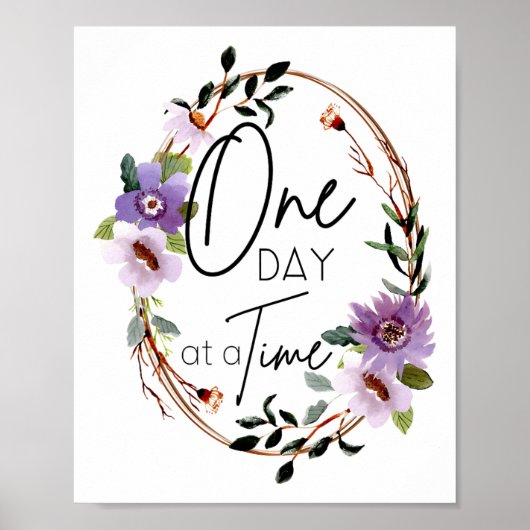Bloemen Christelijk een dag voor een tijd Bijbel V Poster (Voorkant)