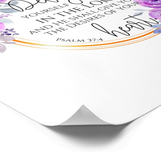 Bloemen Christelijk verrukken jezelf in de Lord Bi Poster (Hoek)