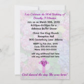  BLOEMEN CHRISTELIJKE 90E VERJAARDAG UITNODIGING (Achterkant)