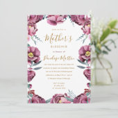 Bloemen Christelijke Moeder en Baby Zegen Feest Kaart (Staand voorkant)