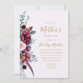 Bloemen Christelijke Moeder en Baby Zegen Feest Kaart (Voorkant)