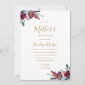 Bloemen Christelijke Moeder en Baby Zegen Feest Kaart (Voorkant)