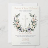  Bloemen Christendom Cross Paasfeest Kaart (Voorkant)