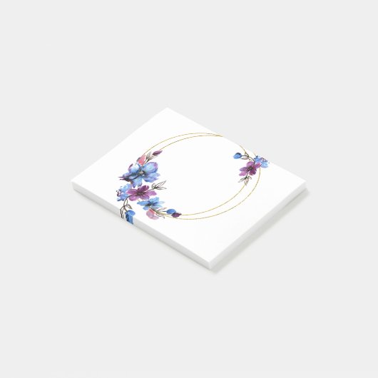 Bloemen Cirkel Lijst grens Lijst 2 Post-it® Notes (Schuin)