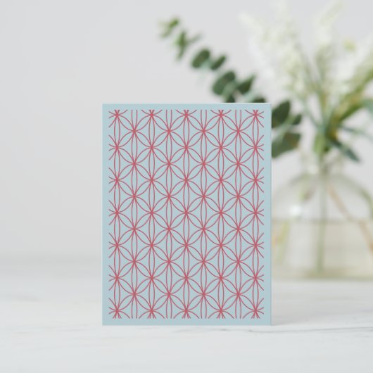 Bloemen & Cirkels 1 Briefkaart (Staand voorkant)