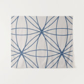 Bloemen & Cirkels 2 (versie 2) Wandkleed (Voorkant (horizontaal))