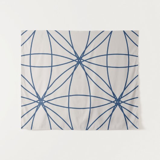 Bloemen & Cirkels 2 (versie 2) Wandkleed (Voorkant (horizontaal))