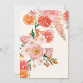 Bloemen Citroen citrus fruit belangrijkste squeeze Kaart (Achterkant)