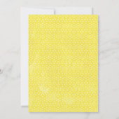 Bloemen citroen main squeeze bruids douche uitnodi kaart (Achterkant)