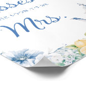 Bloemen & Citroenen Hoeveel Kusjes Bruidsdouche Sp Poster (Hoek)