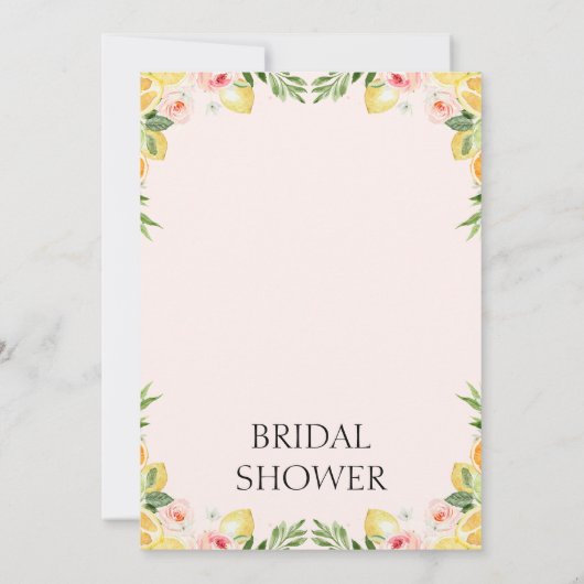 Bloemen Citrus gevonden belangrijkste knijpen Vrij Kaart (Achterkant)