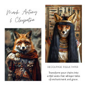  Bloemen Cleopatra Egyptian Fox Decoupage Tissuepapier