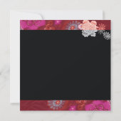 Bloemen Cocktails 50ste verjaardag Kaart (Achterkant)