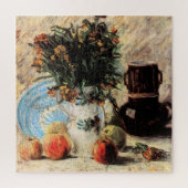 Bloemen, Coffeepot en Fruit door Vincent van Gogh Legpuzzel (Verticaal)