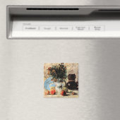 Bloemen, Coffeepot en Fruit door Vincent van Gogh Magneet (Insitu (Vaatwasser))