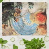 Bloemen, Coffeepot en Fruit door Vincent van Gogh Theedoek (Gevouwen)
