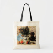 Bloemen, Coffeepot en Fruit door Vincent van Gogh Tote Bag (Voorkant)