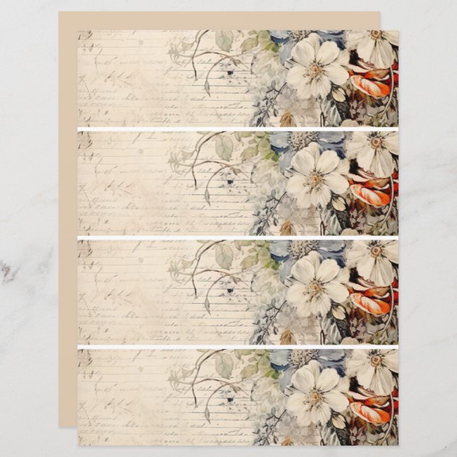 Bloemen  Collage 1 (Voorkant / Achterkant)