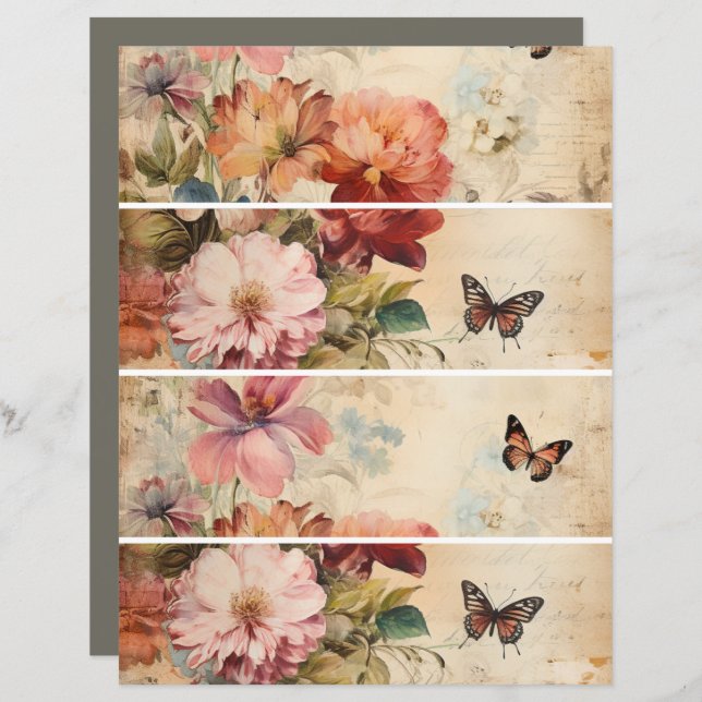 Bloemen  Collage 2 (Voorkant / Achterkant)