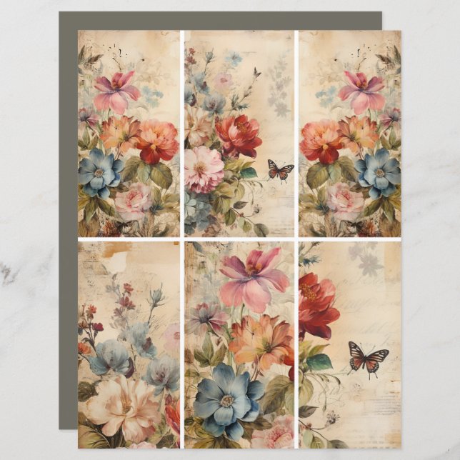 Bloemen  Collage 2b (Voorkant / Achterkant)