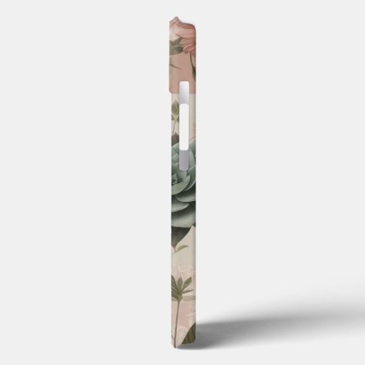 Bloemen Collage Iphone Case (Achterkant / Links)