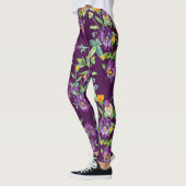 Bloemen collage, naadloos patroon, abstract digita leggings (Links)