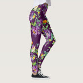 Bloemen collage, naadloos patroon, abstract digita leggings (Rechts)