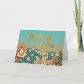 Bloemen Condoleance Denken aan Uw Comfort Kaart (Voorkant)