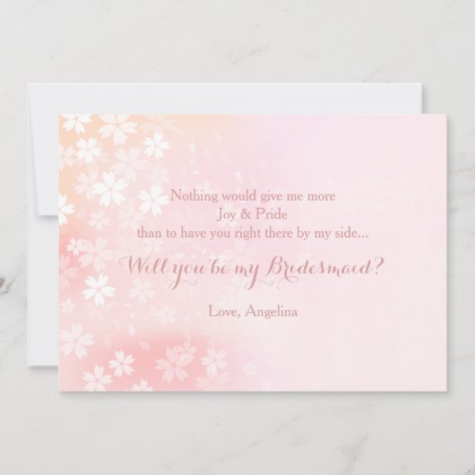 Bloemen Confetti Uitnodiging (Voorkant)