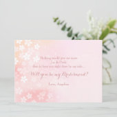 Bloemen Confetti Uitnodiging (Staand voorkant)