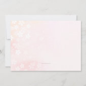 Bloemen Confetti Uitnodiging (Achterkant)