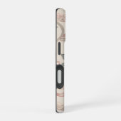 Bloemen Coquette Patroon iPhone 16 Hoesje (Rechterkant)