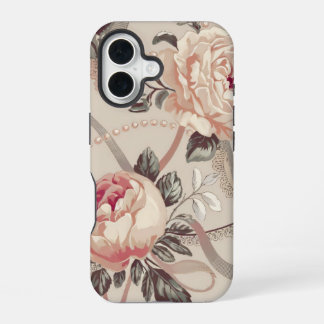 Bloemen Coquette Patroon iPhone 16 Hoesje