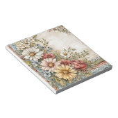  Bloemen Cottage Boerderij Stationery Notitieblok (Schuin)