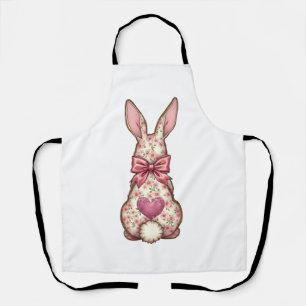 Bloemen Cottontail Bunny Coquette Bow Konijn Pasen Schort