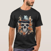 Bloemen Cowboy schedel 12 T-shirt (Voorkant)