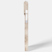 Bloemen Cowgirl Laarzen Ivoor Faux Hout gepersonal Case-Mate iPhone Case (Achterkant / Links)