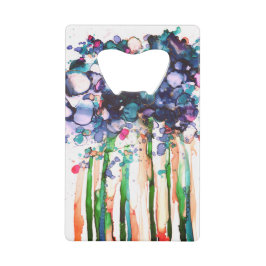 Bloemen Creditkaart Flessenopener