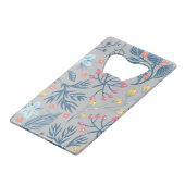 Bloemen Creditkaart Flessenopener (Achterkant Gekanteld)