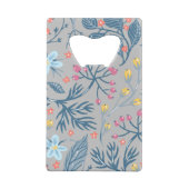 Bloemen Creditkaart Flessenopener (Achterkant)