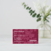 Bloemen - Crimson Maroon Visitekaartje (Staand voorkant)